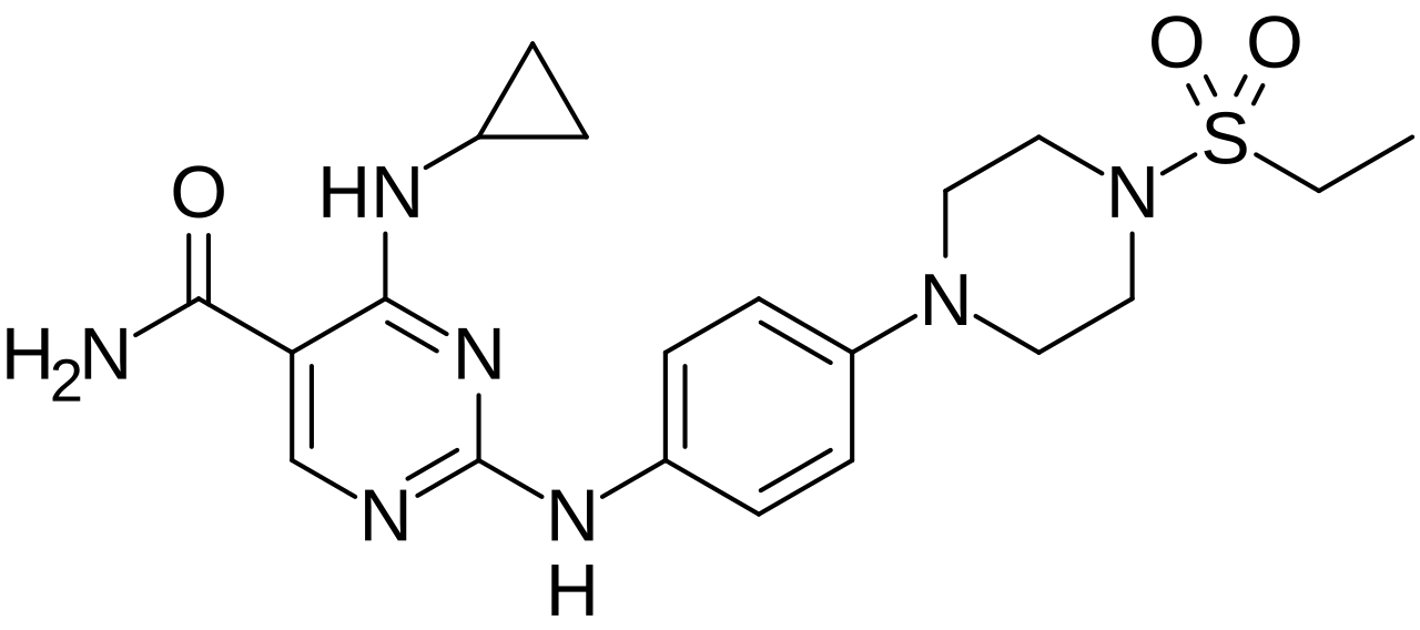 Chemical structure of cerdulatinib