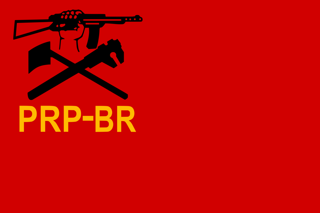 Bandeira do Partido Revolucionário do Proletariado - Brigadas Revolucionárias (PRP-BR)