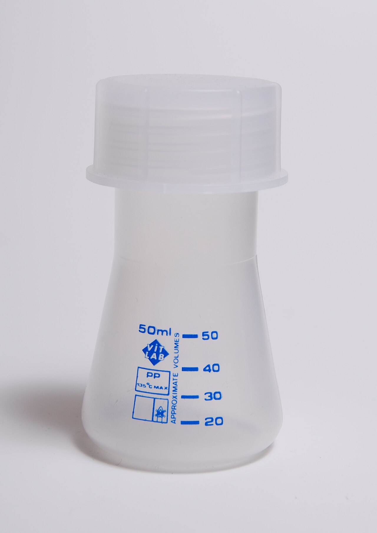 Plastic culture flask